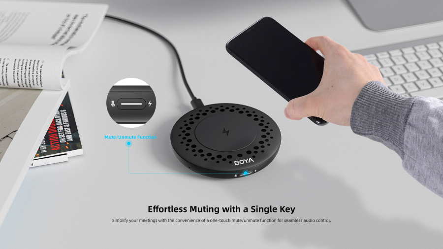 Boya Blobby USB Conference Microphone with Wireless Charger by  in  - EC MALL