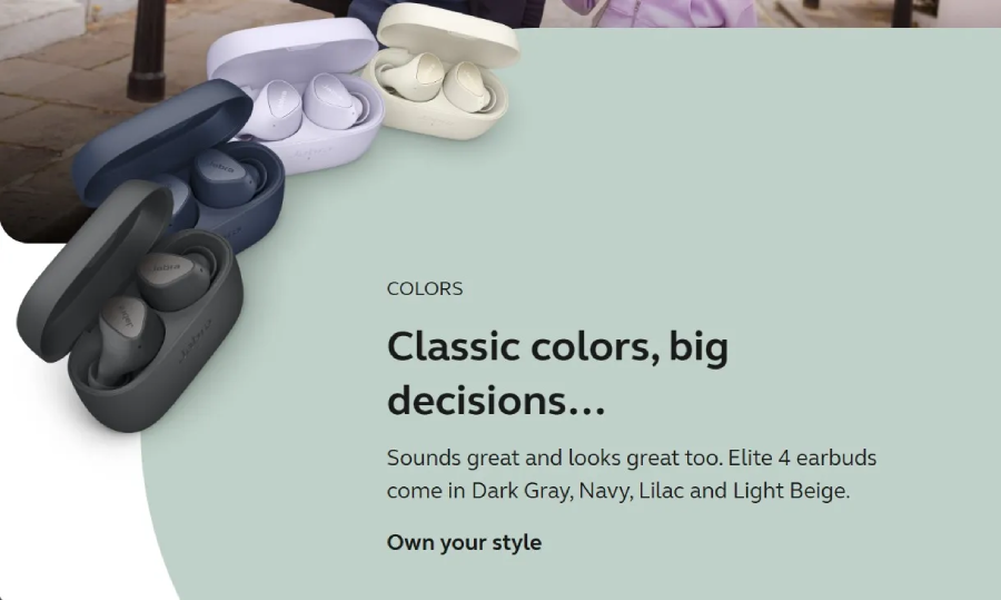 Jabra Elite 4 True Wireless Earbuds by  in  - EC MALL