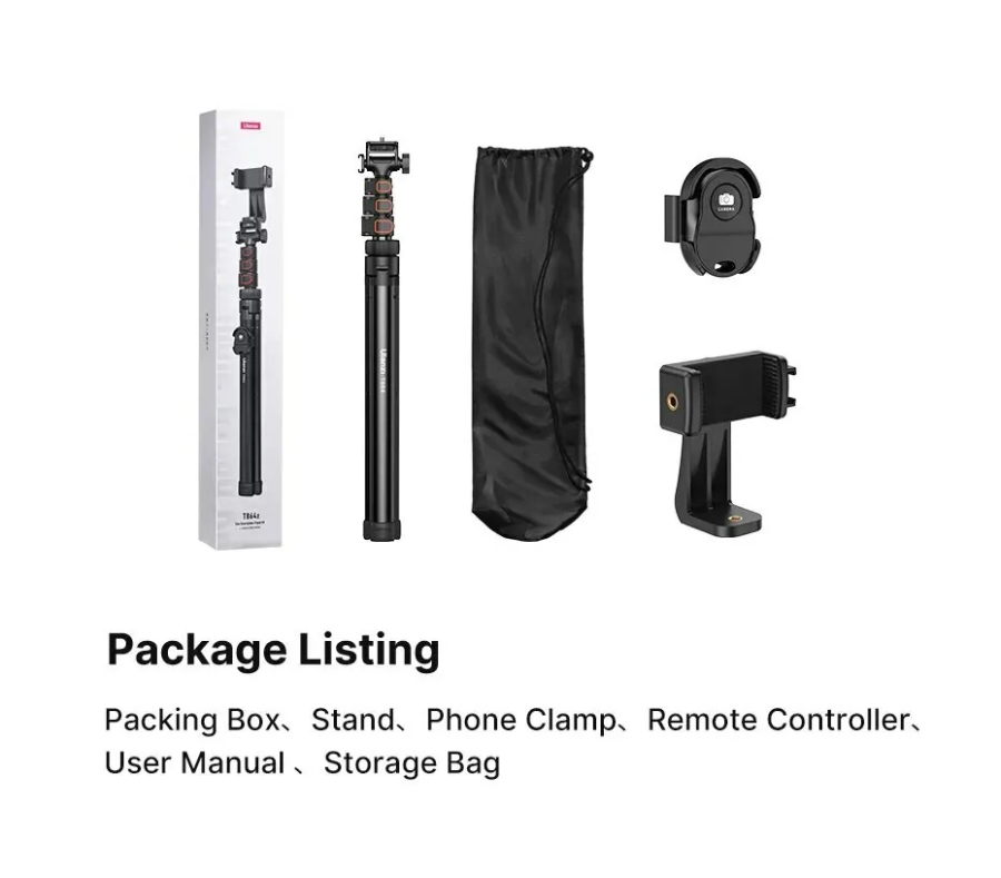 Ulanzi TB64Z Live Streaming Kit 1.6M with Phone Holder and Remote Bluetooth T126USB1 by  in  - EC MALL