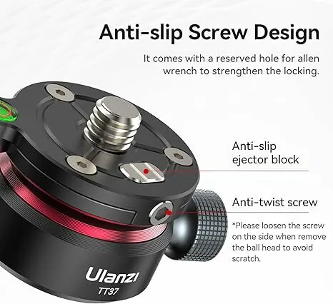 Ulanzi TT37 Mini Leveling Base for Tripod Head (T065GBB1) by  in  - EC MALL