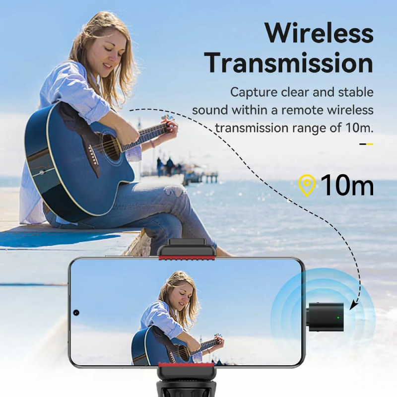 Ulanzi WM-10 Wireless Clip-on Microphone for Smartphone by  in  - EC MALL