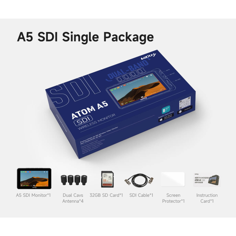 Vaxis Atom A5 SDI Wireless Monitor (TX / RX) by  in  - EC MALL