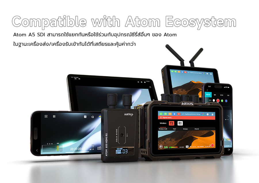 Vaxis Atom A5 SDI Wireless Monitor Professional Package by  in  - EC MALL