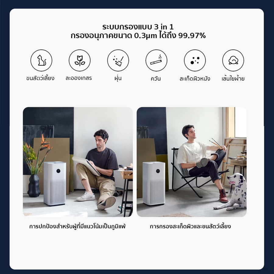 Xiaomi Smart Air Purifier 4 (XMI-BHR5098TH)(เครื่องฟอกอากาศ) by  in  - EC MALL