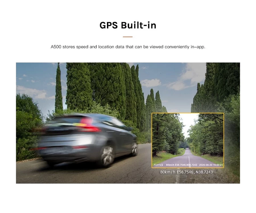 70mai Dash Cam Pro Plus A500S+RC06 Set (กล้องหน้า-กล้องหลัง) by  in  - EC MALL