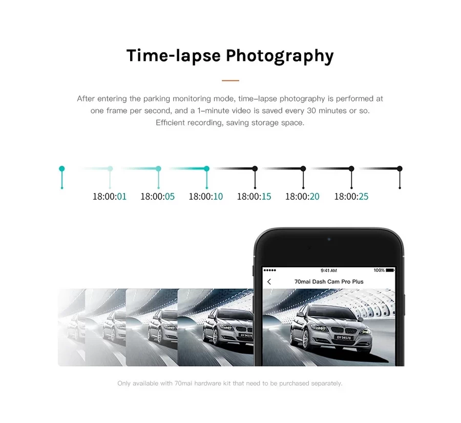 70mai Dash Cam Pro Plus A500S+RC06 Set (กล้องหน้า-กล้องหลัง) by  in  - EC MALL