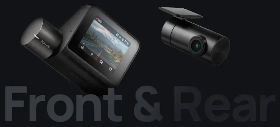 70mai Dash Cam A200-1 SET  กล้องติดรถยนต์ กล้องหน้า-หลัง by  in  - EC MALL