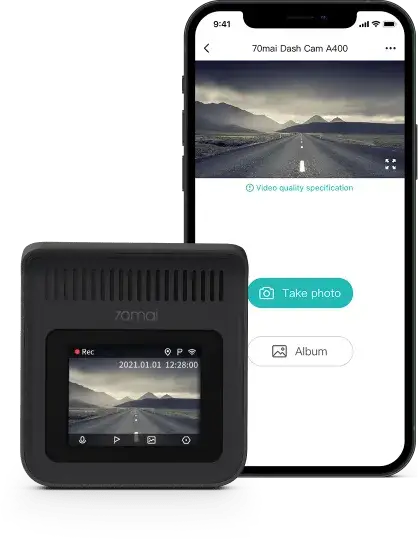 70mai Dash Cam A400 กล้องติดรถยนต์ กล้องหน้า by  in  - EC MALL