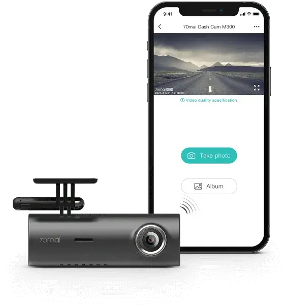 70mai Dash Cam M300 กล้องติดรถยนต์ กล้องหน้า by  in  - EC MALL