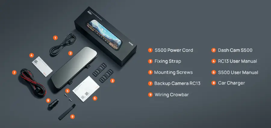 70mai Rearview Dash Cam S500 by  in  - EC MALL