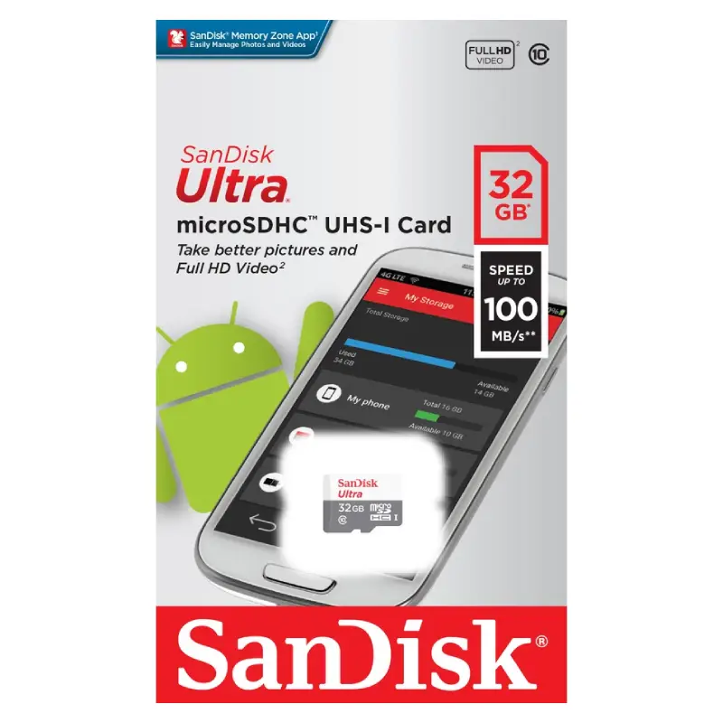 SanDisk Ultra Micro SDHC UHS-I Card (100 MB/s) by  in  - EC MALL