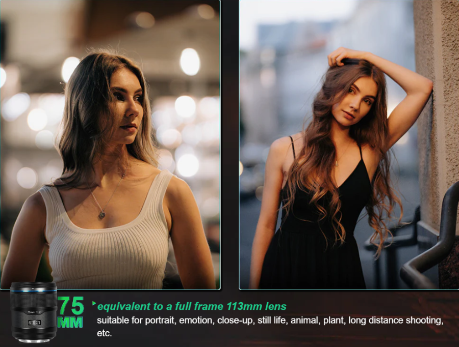 Sirui Sniper 75mm f/1.2 APCS Auto-Focus Lens by  in  - EC MALL