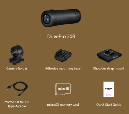 Transcend DrivePro 20B Motorcycle Dashcam by in - EC MALL
