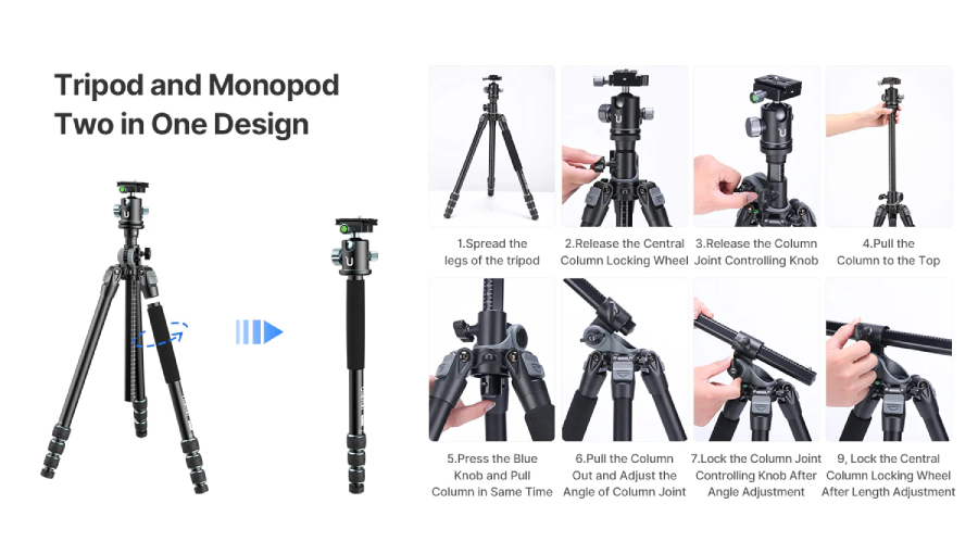 Ulanzi MT59 Professional Tripod by  in  - EC MALL