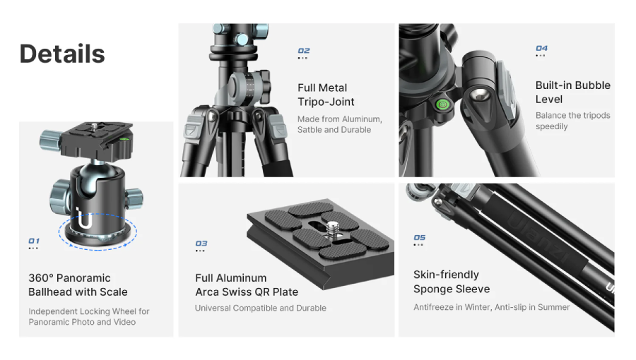 Ulanzi MT59 Professional Tripod by  in  - EC MALL