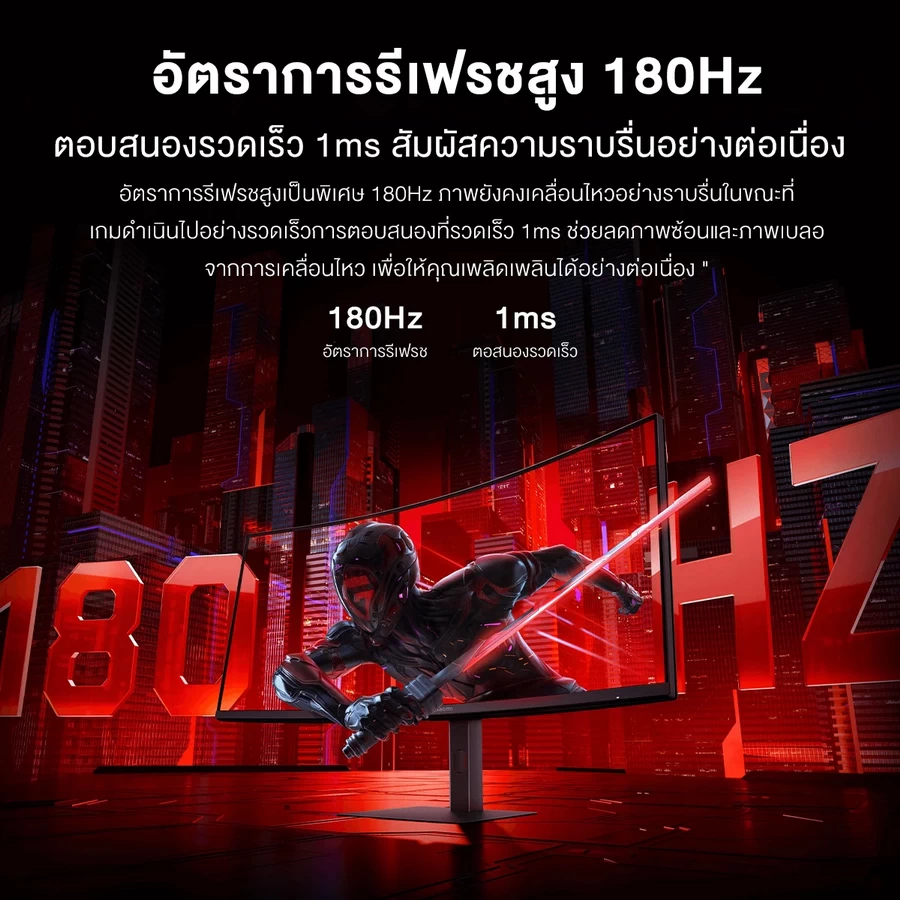 Xiaomi Curved Gaming Monitor G34WQi เกมมิ่งมอนิเตอร์จอโค้ง ขนาด 34 นิ้ว by  in  - EC MALL