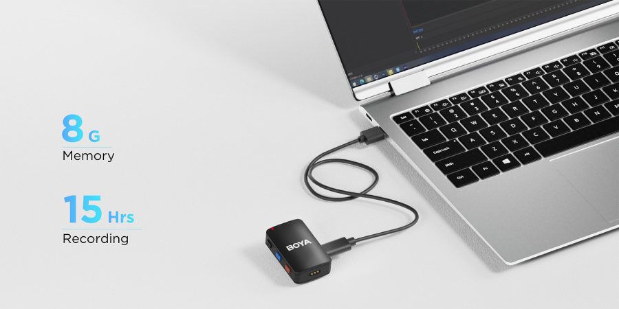 Boya BOYAMIC All-in-One Wireless Mic with On-Board REC by  in  - EC MALL