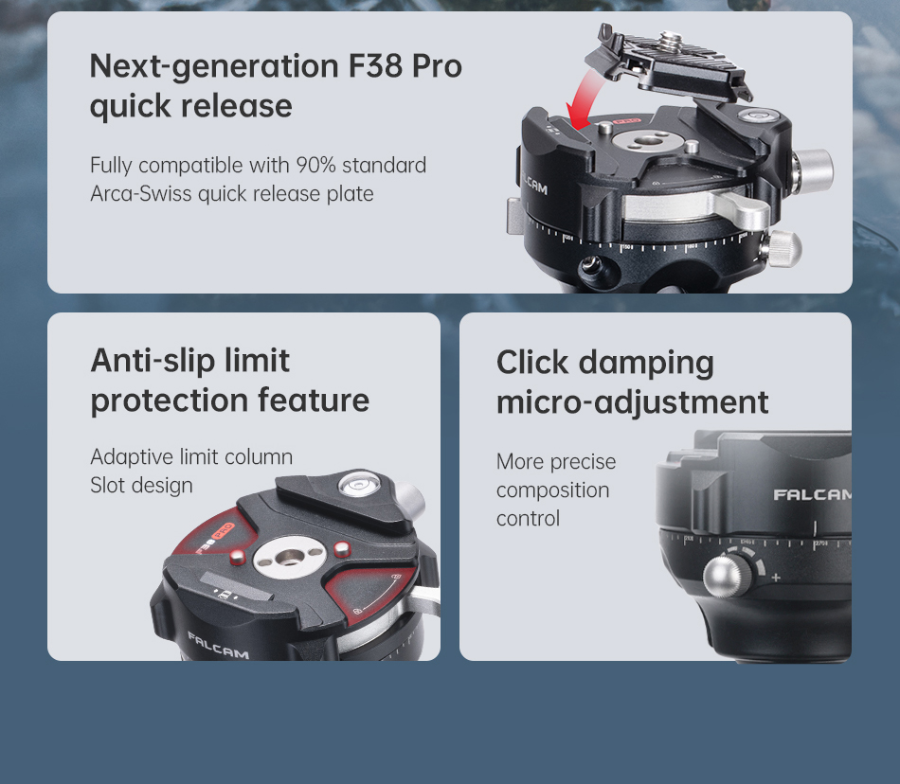 Falcam T00A4303 F38 Pro Quick Release Trigger Inverted Ball Head (320P) by  in  - EC MALL