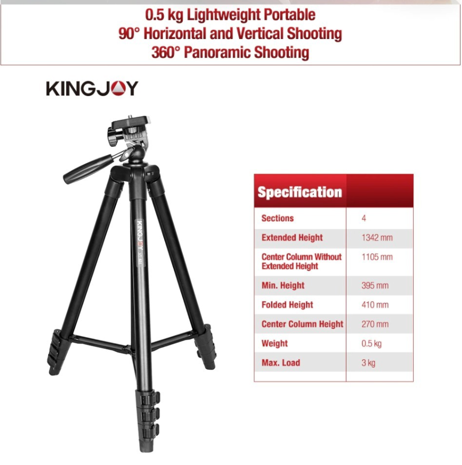 Kingjoy VT-831 Tripod by  in  - EC MALL