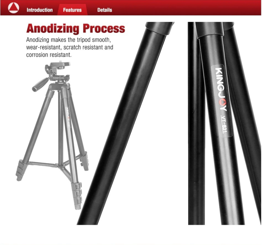 Kingjoy VT-831 Tripod by  in  - EC MALL