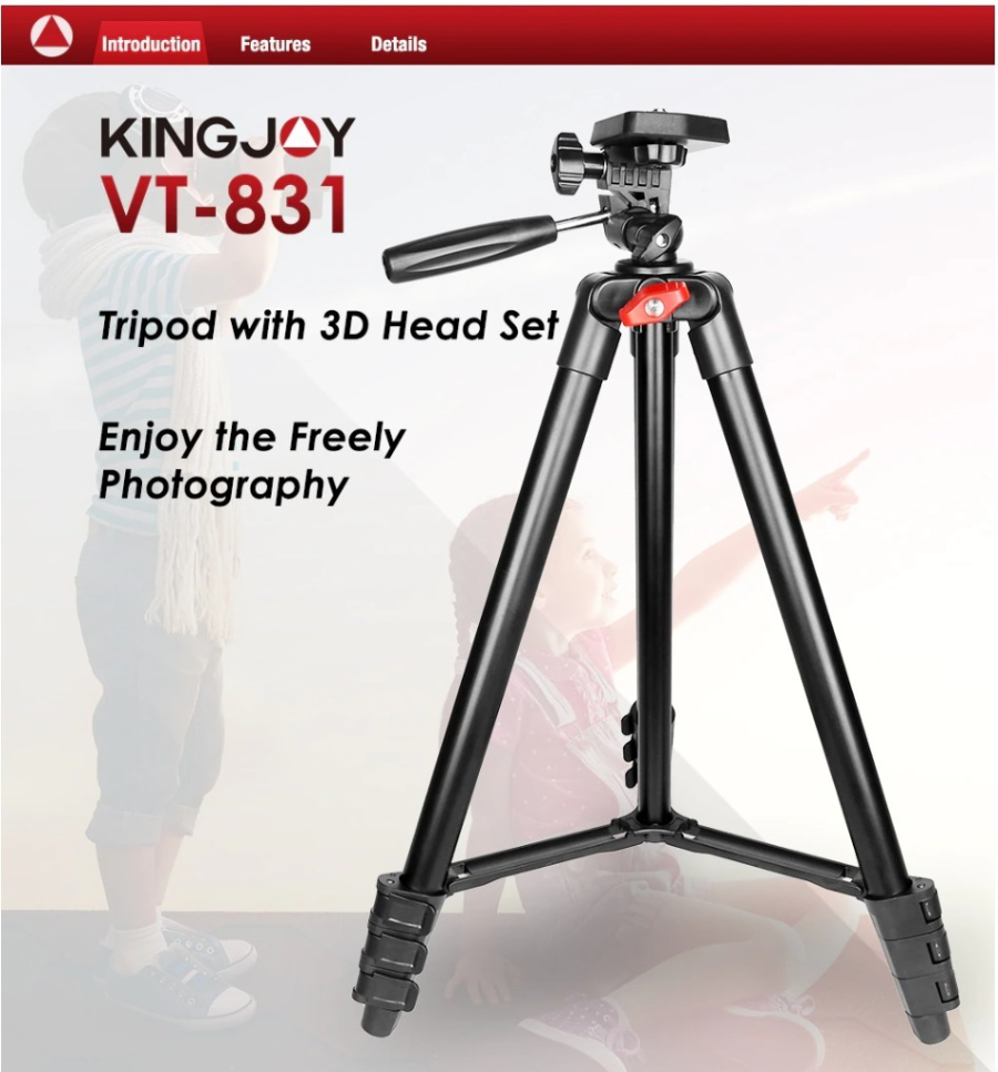 Kingjoy VT-831 Tripod by  in  - EC MALL
