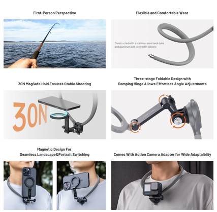 PGYTECH CapLock Magnetic Smartphone Neck Mount (P-GM238) by  in  - EC MALL