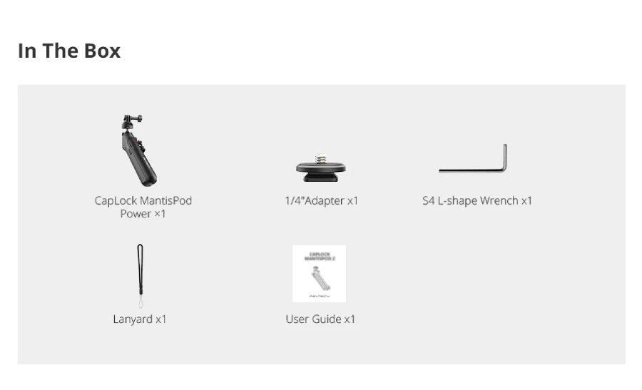 PGYTECH (P-GM-149) CapLock MantisPod Power For GoPro Edition by  in  - EC MALL
