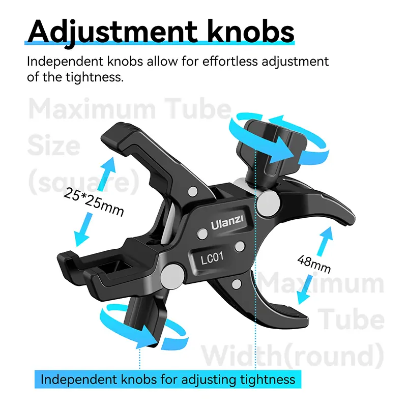 Ulanzi LC01 Super Clamp Double Mounts T017 by  in  - EC MALL