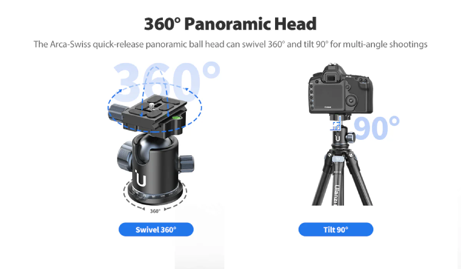 Ulanzi MT-60 Carbon Fiber Lightweight Travel Tripod by  in  - EC MALL