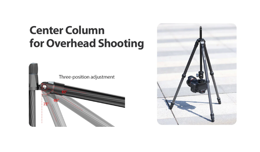 Ulanzi MT-60 Carbon Fiber Lightweight Travel Tripod by  in  - EC MALL