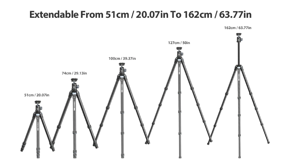Ulanzi MT-60 Carbon Fiber Lightweight Travel Tripod by  in  - EC MALL