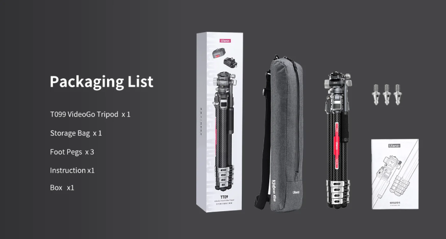 Ulanzi TT09 Video Go Carbon Fiber Travel Video Tripod by  in  - EC MALL