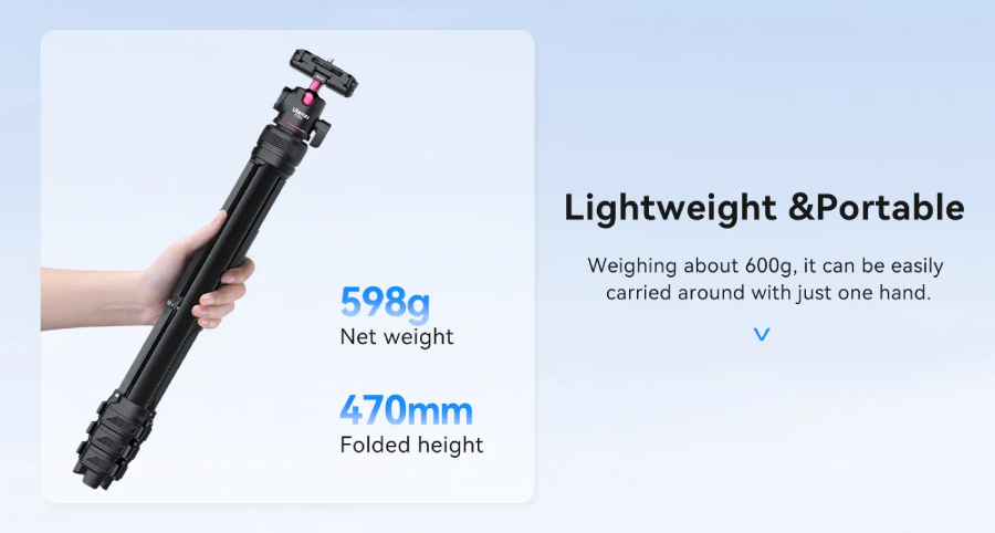 Ulanzi TT51 Aluminium Alloy Portable Tripod (T089GBB1) by in - EC MALL