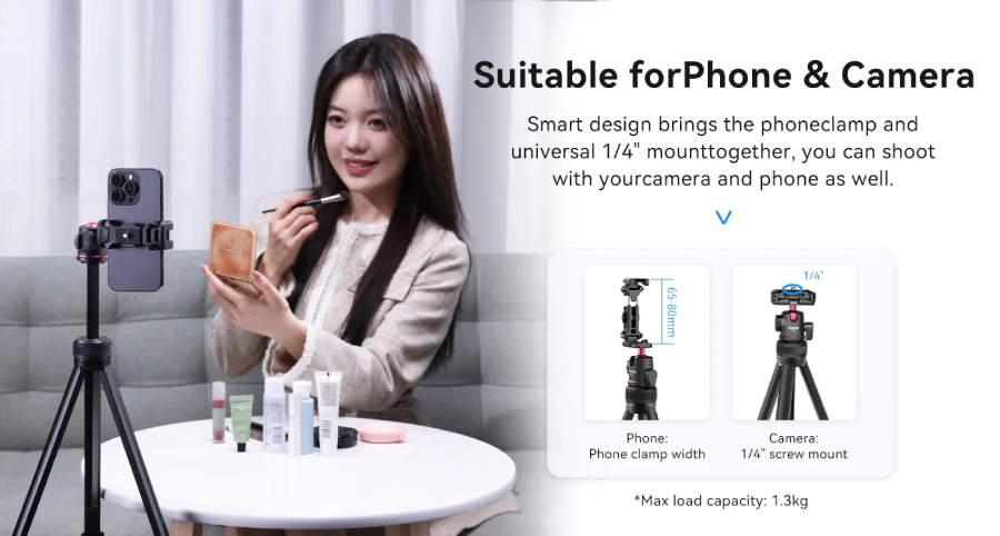 Ulanzi TT51 Aluminium Alloy Portable Tripod (T089GBB1) by  in  - EC MALL