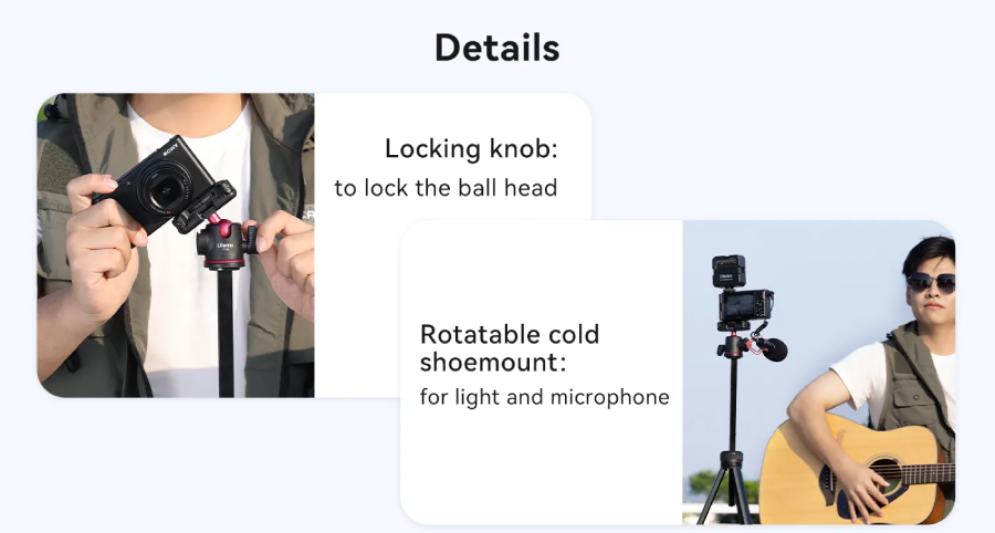 Ulanzi TT51 Aluminium Alloy Portable Tripod (T089GBB1) by in - EC MALL