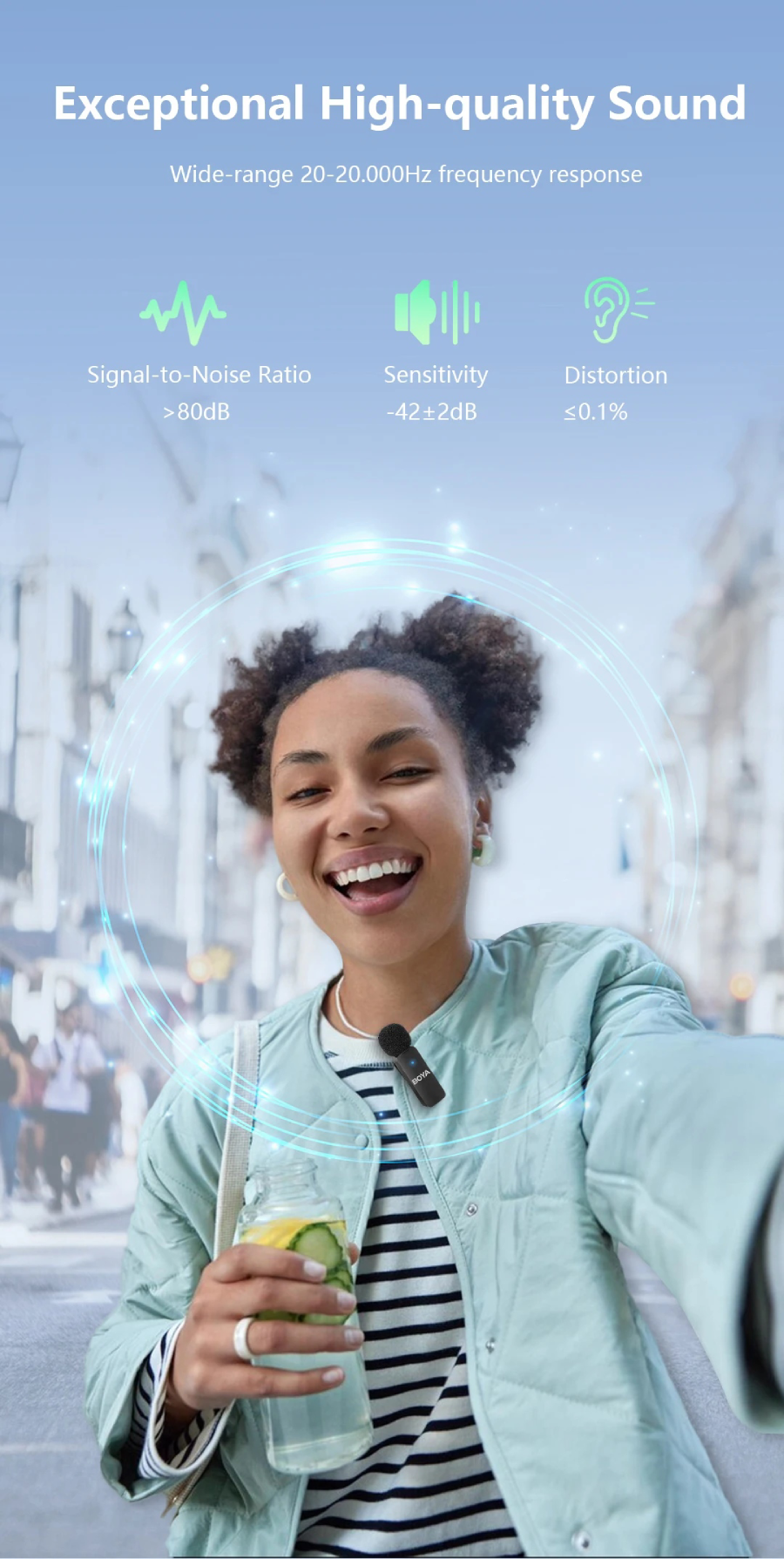 Boya-V4 4-Channel Mini Wireless Microphone Series by  in  - EC MALL