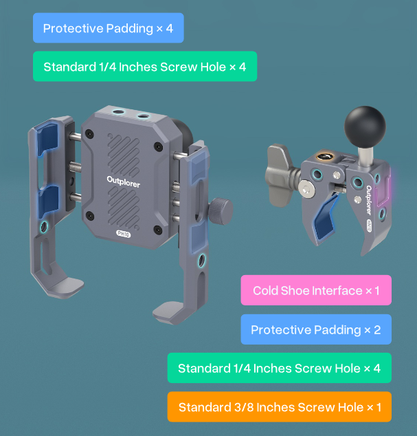 Outplorer Handlebar Clamp Kit P100-A by  in  - EC MALL