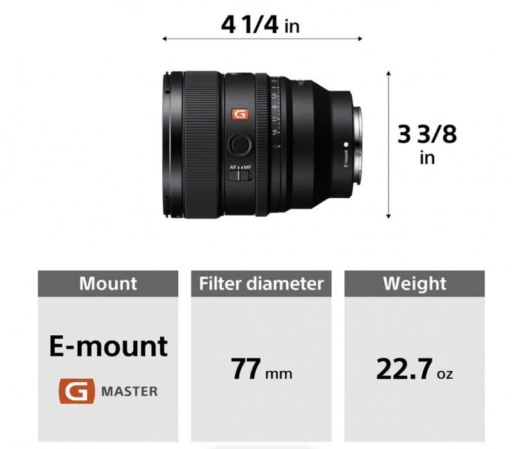 Sony FE 85mm f/1.4 GM II Lens (SEL85F14GM2) by  in  - EC MALL