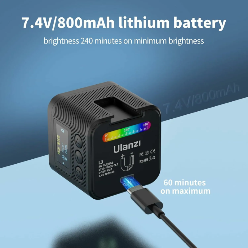 Ulanzi L3 RGB COB Video Lighting Kit L052GBB1 by  in  - EC MALL