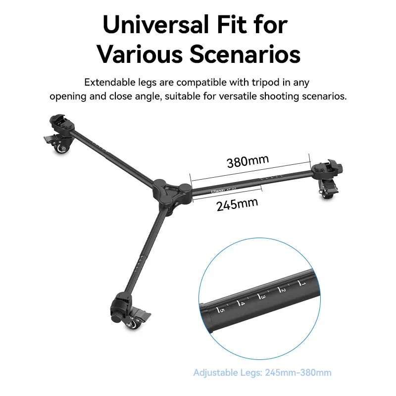 Ulanzi AT02 Portable Tripod Dolly Baseplate T053 by  in  - EC MALL