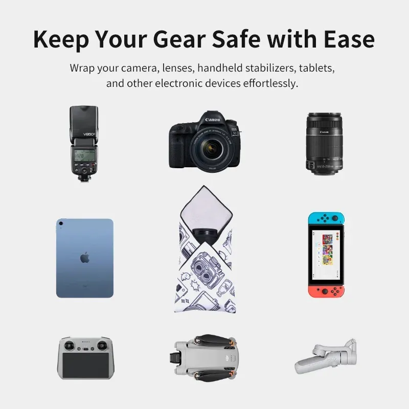 Ulanzi C068 - C069 ผ้าห่อกล้องและเลนส์ ลายใหม่ สดใสกว่าเดิม by  in  - EC MALL