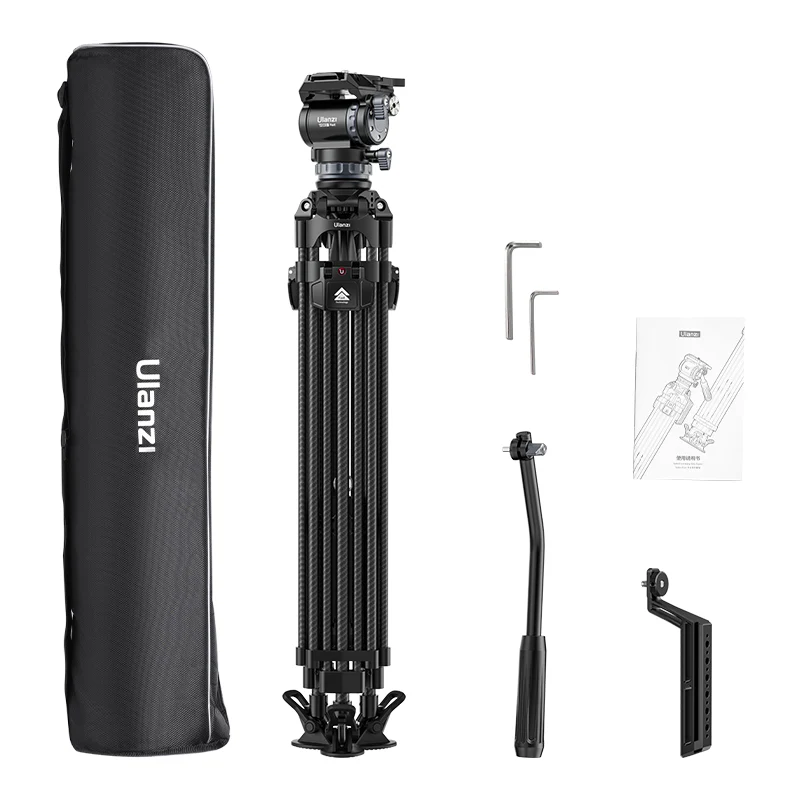 Ulanzi VideoFast Heavy Duty Tripod Kit Carbon Fiber Tripod &amp; Fluid Head T046/ T048 by  in  - EC MALL