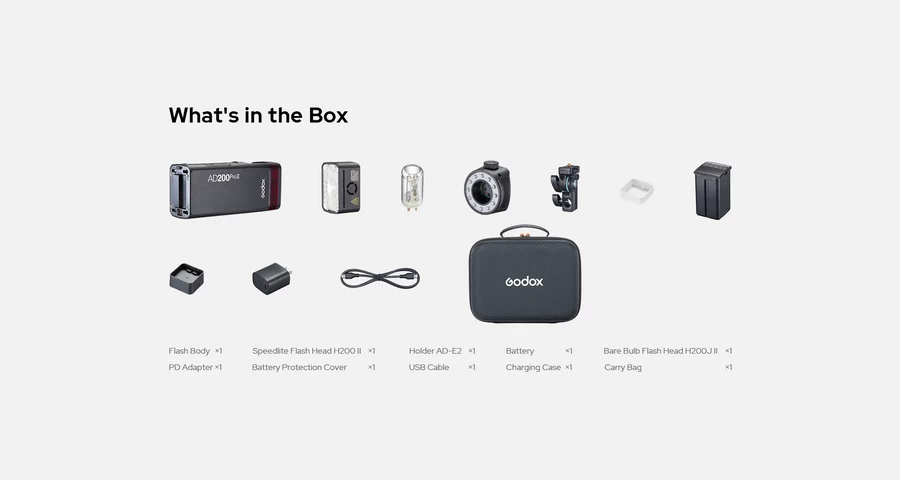 Godox AD200 Pro II Pocket Flash by  in  - EC MALL