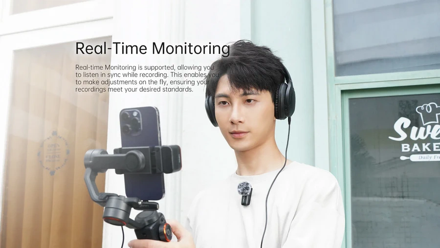 Hohem Microphone MIC-01 Wireless Microphone (2TX+1RX+Charging Case) by  in  - EC MALL