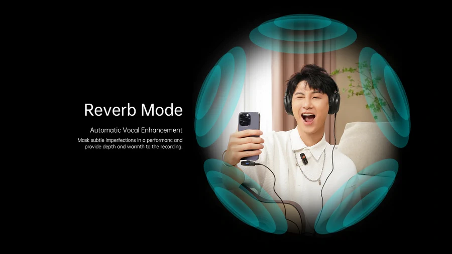 Hohem Microphone MIC-01 Wireless Microphone (2TX+1RX+Charging Case) by  in  - EC MALL