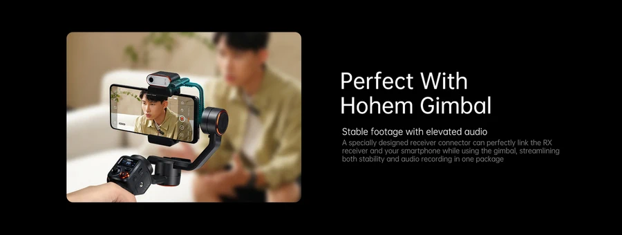 Hohem Microphone MIC-01 Wireless Microphone (2TX+1RX+Charging Case) by  in  - EC MALL