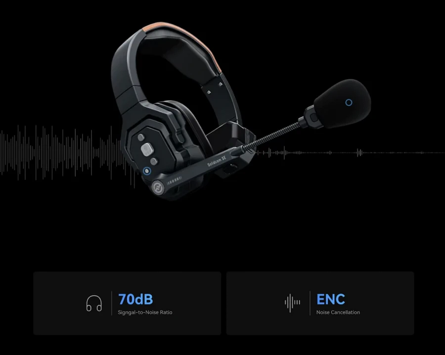 Hollyland Solidcom SE Wireless Headset-4S (Global Version) by  in  - EC MALL