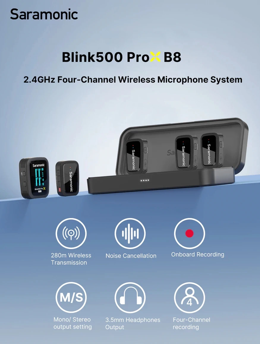 Saramonic Blink500 ProX B8 Wireless Microphone by  in  - EC MALL