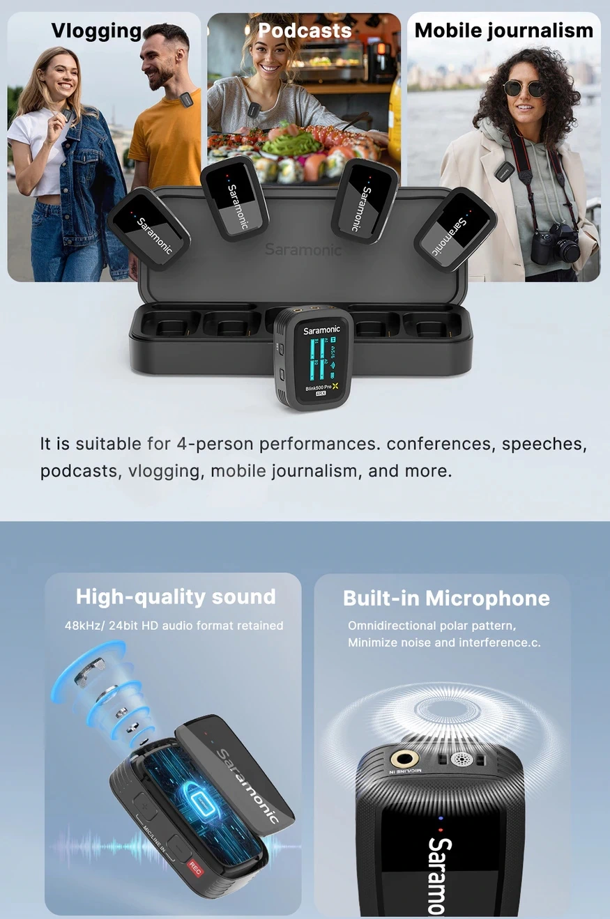 Saramonic Blink500 ProX B8 Wireless Microphone by  in  - EC MALL