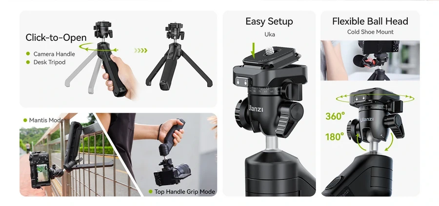 Ulanzi TT38 One-Click Opening Tripod (T070GBB1) by  in  - EC MALL